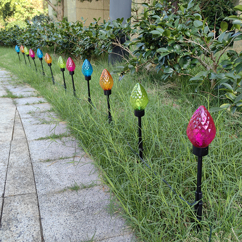 Cute Strawberry Lights Lawn Courtyard Garden Decorative Ground Lights