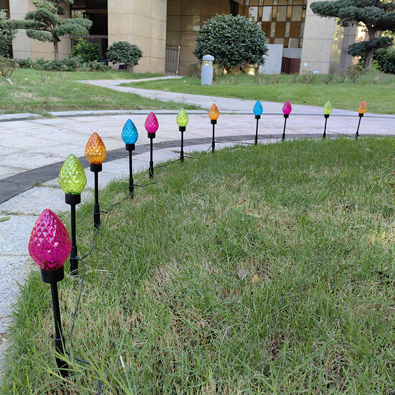 Cute Strawberry Lights Lawn Courtyard Garden Decorative Ground Lights