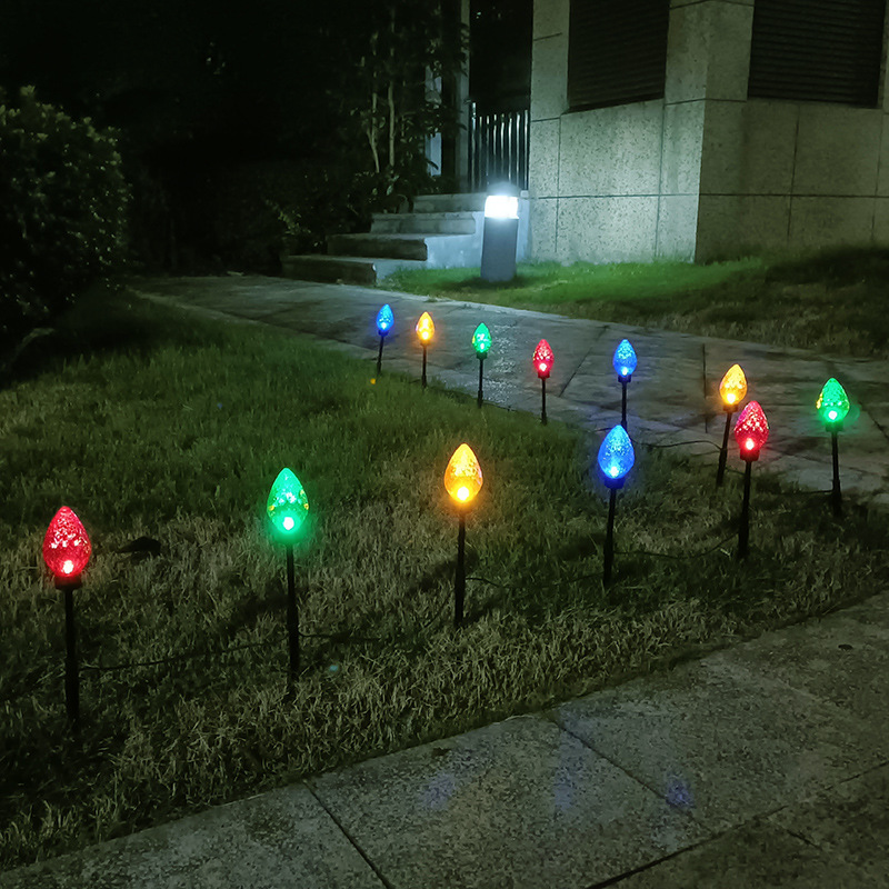 Cute Strawberry Lights Lawn Courtyard Garden Decorative Ground Lights