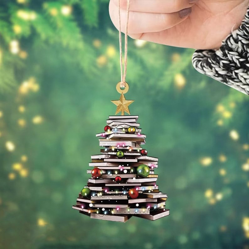 🔥Hot Sale 50% OFF-Book Christmas Tree Ornament🎄