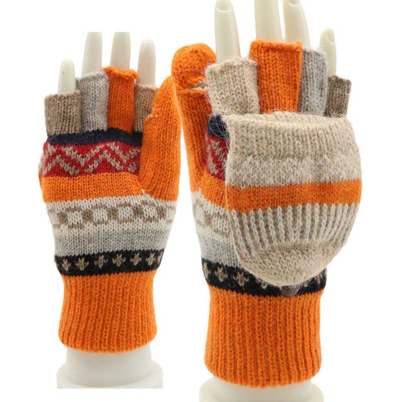 80% OFF🔥Women's Wool Knitted Plus Fleece Thickened Gloves🌈