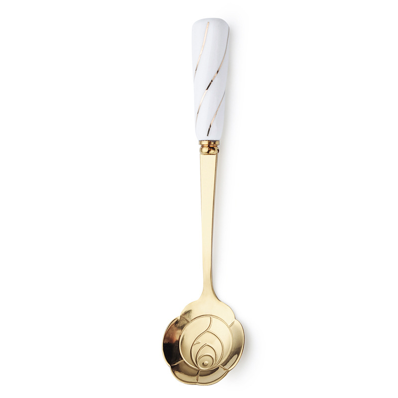 Anti-scald tea spoon with ceramic handle🎁Sweet gift for sisters