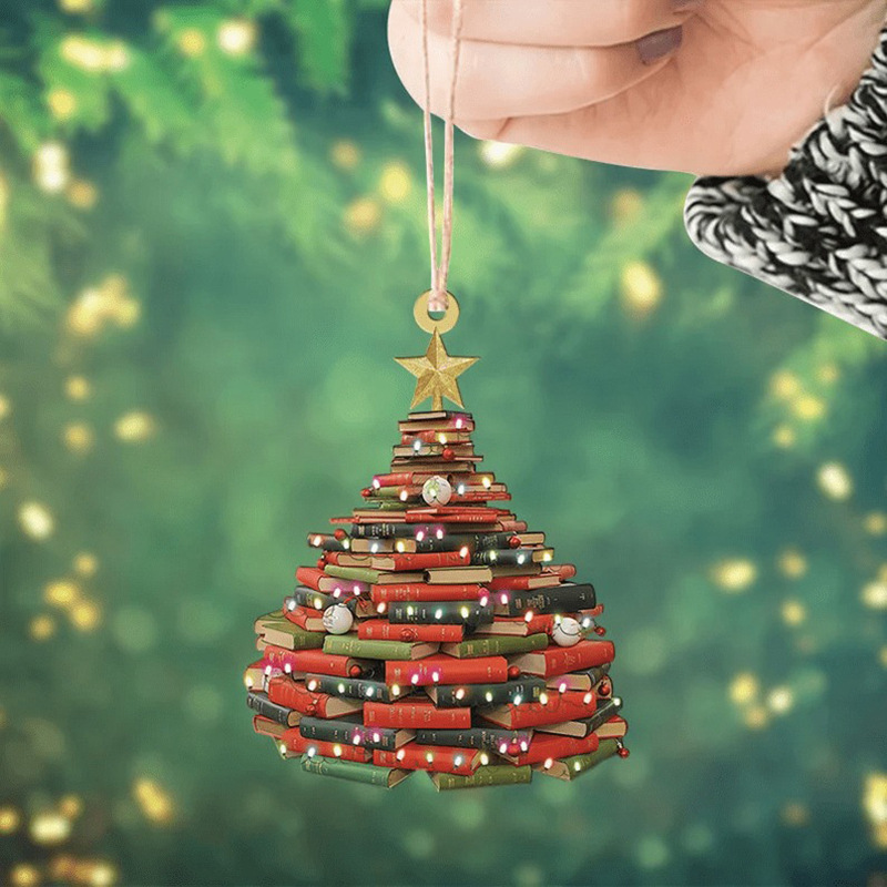 🔥Hot Sale 50% OFF-Book Christmas Tree Ornament🎄