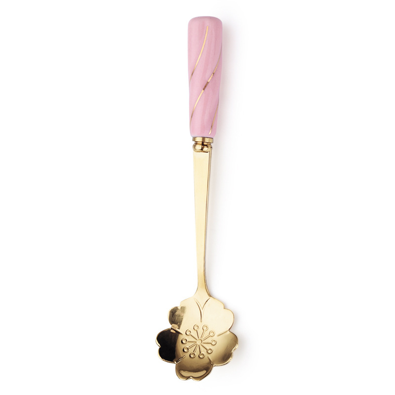 Anti-scald tea spoon with ceramic handle🎁Sweet gift for sisters