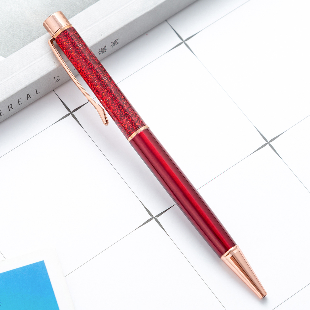 Metal Pen Shiny Dynamic Liquid Sand Pen - Unique and Practical Gift