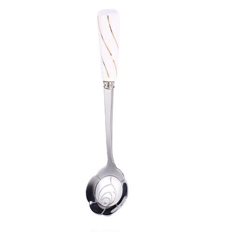 Anti-scald tea spoon with ceramic handle🎁Sweet gift for sisters