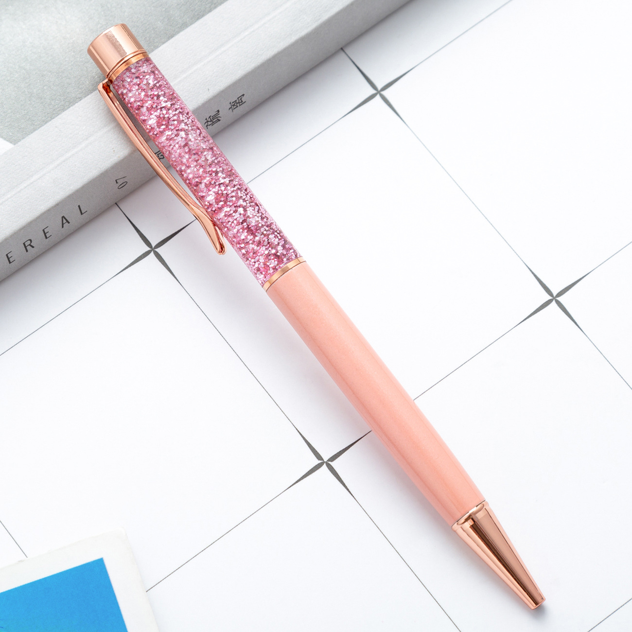 Metal Pen Shiny Dynamic Liquid Sand Pen - Unique and Practical Gift