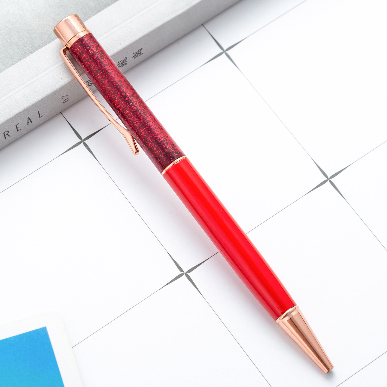 Metal Pen Shiny Dynamic Liquid Sand Pen - Unique and Practical Gift