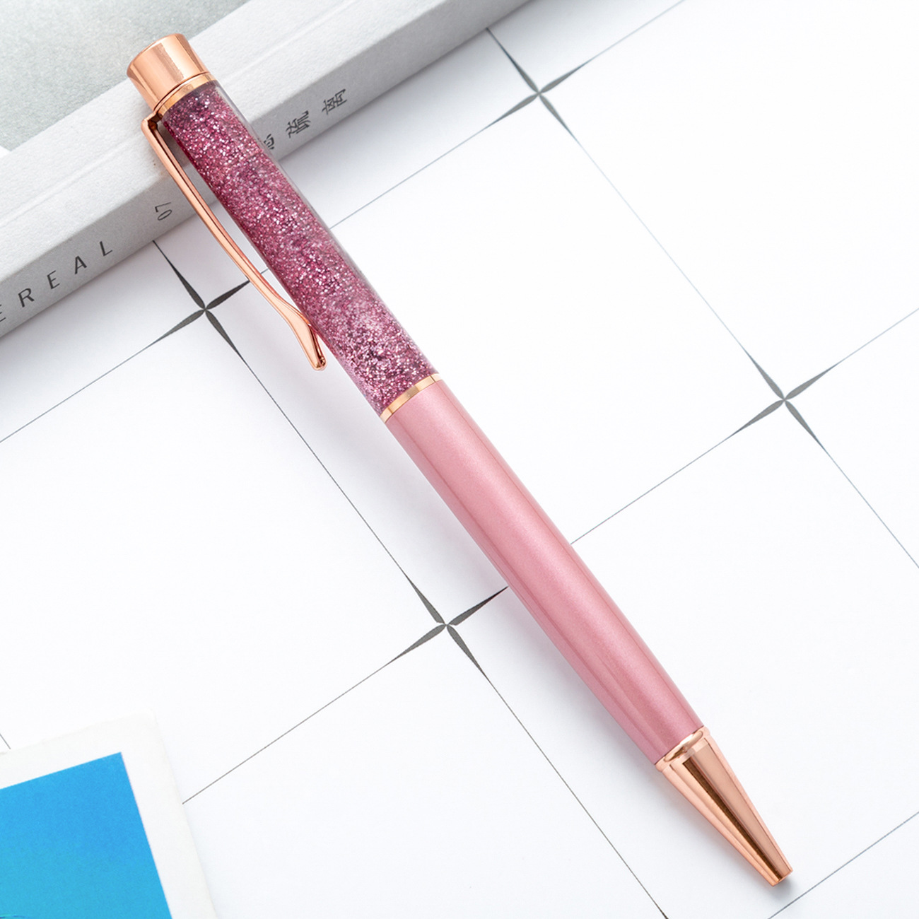 Metal Pen Shiny Dynamic Liquid Sand Pen - Unique and Practical Gift