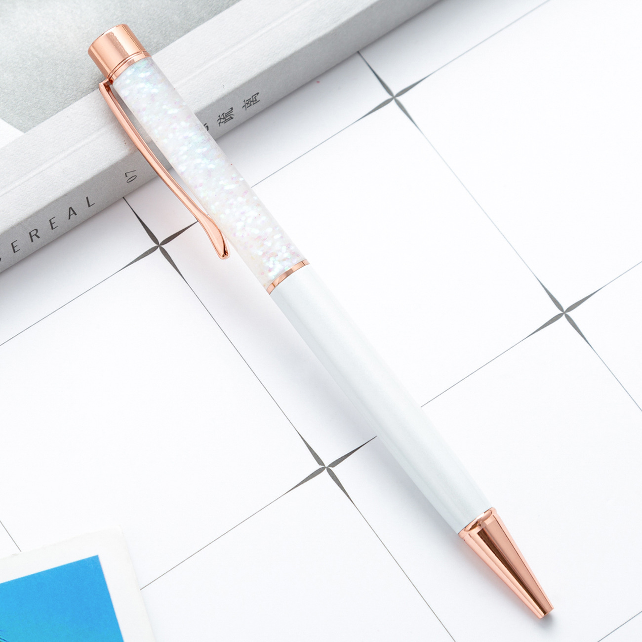 Metal Pen Shiny Dynamic Liquid Sand Pen - Unique and Practical Gift