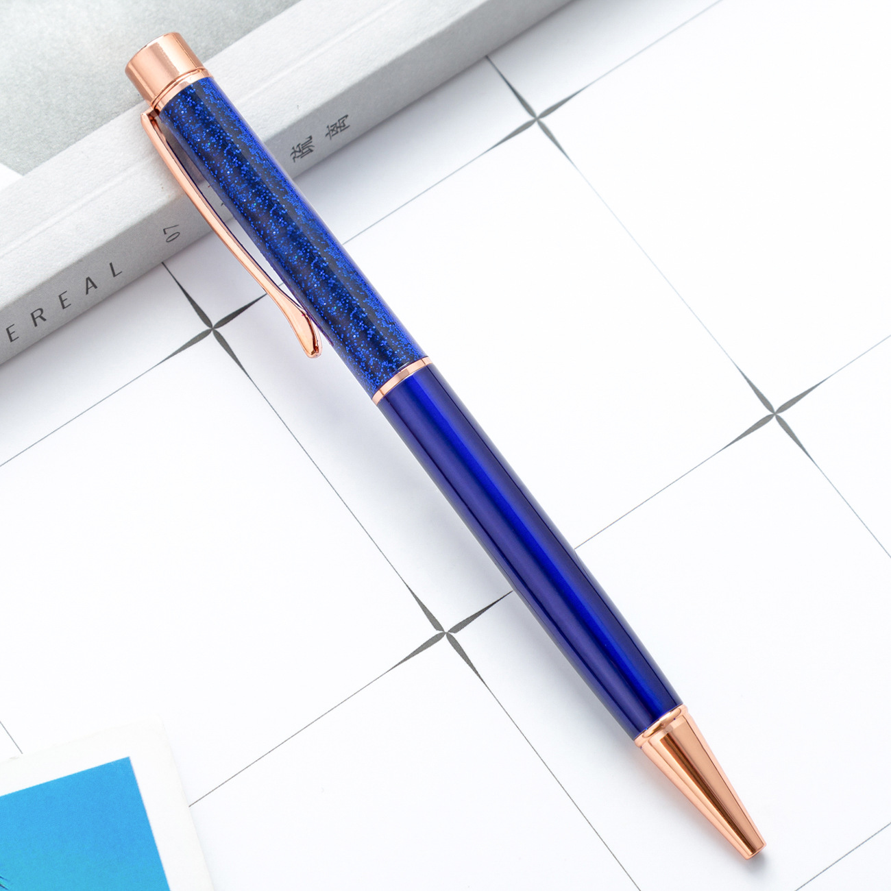 Metal Pen Shiny Dynamic Liquid Sand Pen - Unique and Practical Gift