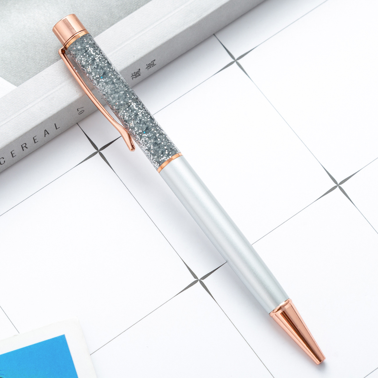 Metal Pen Shiny Dynamic Liquid Sand Pen - Unique and Practical Gift