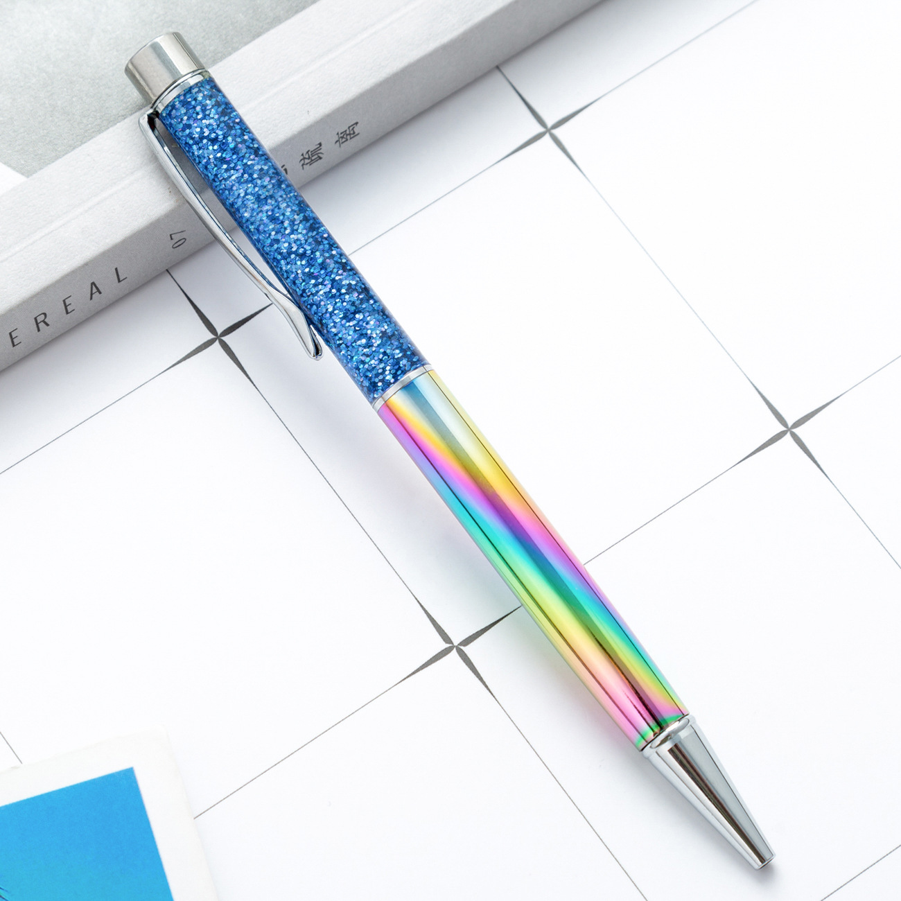 Metal Pen Shiny Dynamic Liquid Sand Pen - Unique and Practical Gift