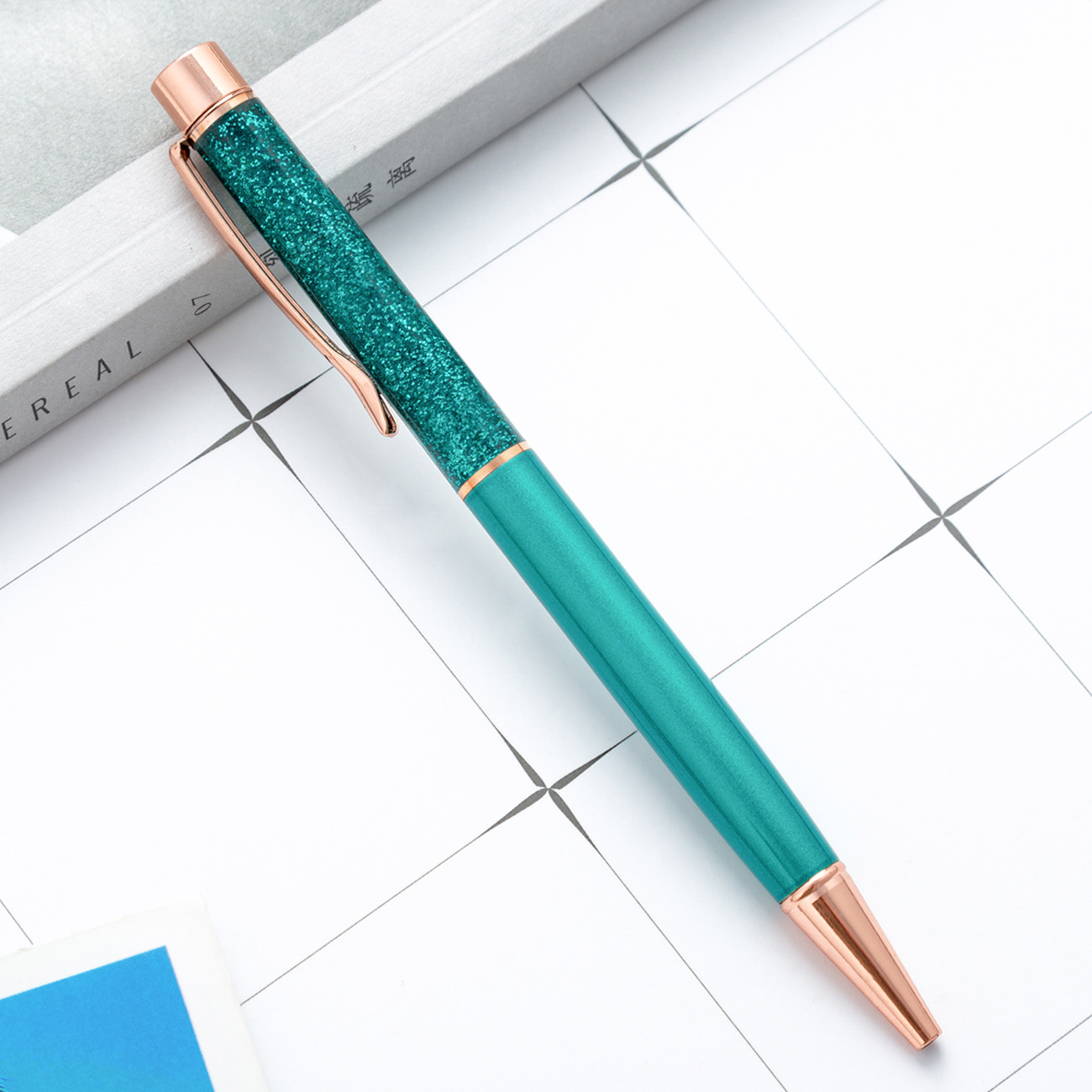 Metal Pen Shiny Dynamic Liquid Sand Pen - Unique and Practical Gift