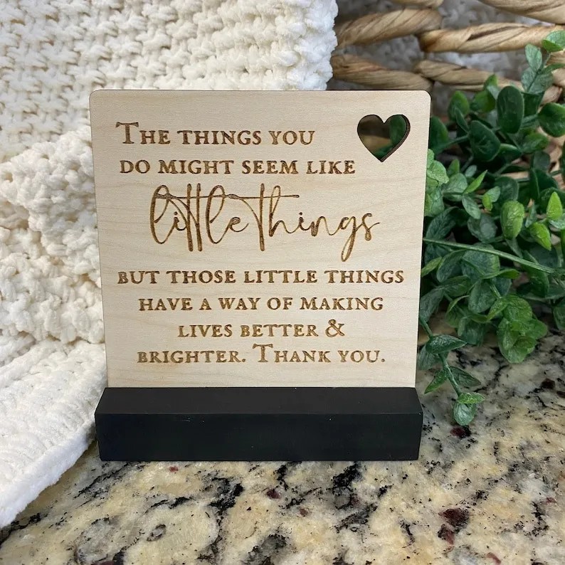 💕Thank You Gift - Mini Wooden Sign