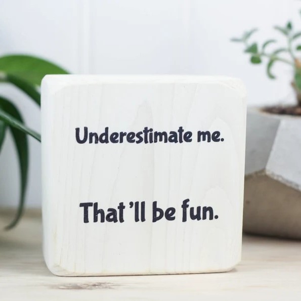 😆Mini Funny Sarcastic Desk Sign