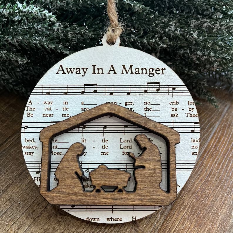 🎄Christmas Early Sale-Jesus Sheet Music Ornament