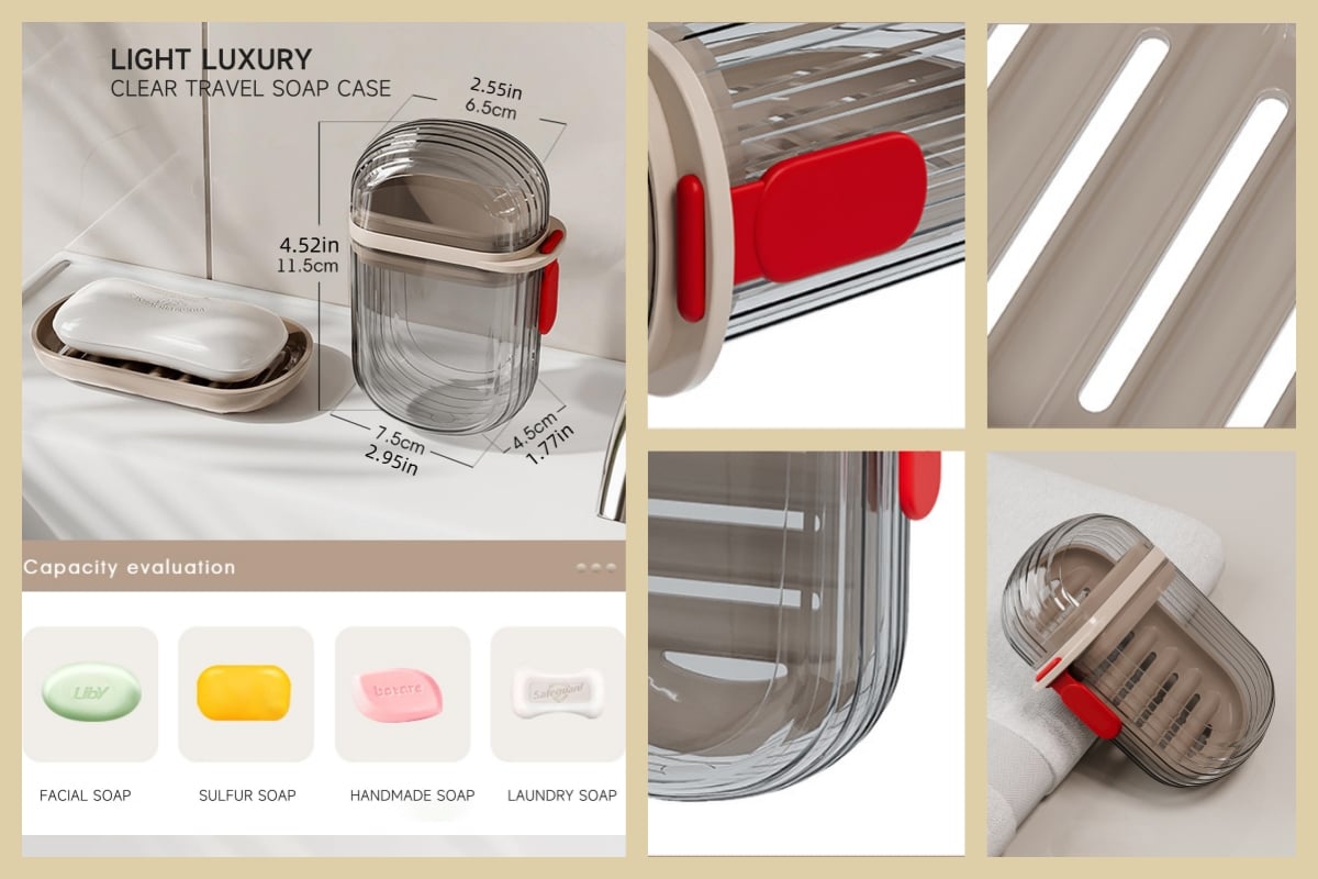 Travel Soap Case-🛫 Must Have High Luxury Set for Home Travel！