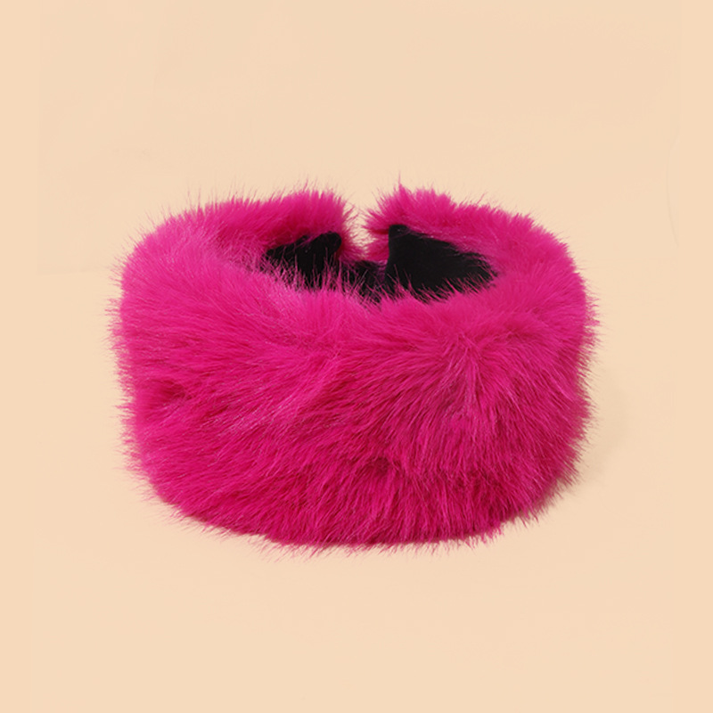 🔥❄Fashion Women's Winter Warm Plush Faux Furry Hat Headbands