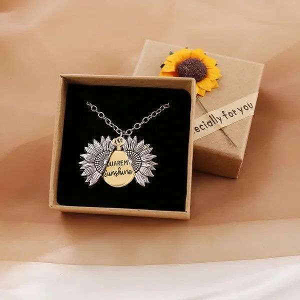 🎄Christmas Pre-sale🎁"You Are My Sunshine" Sunflower Necklace🌻