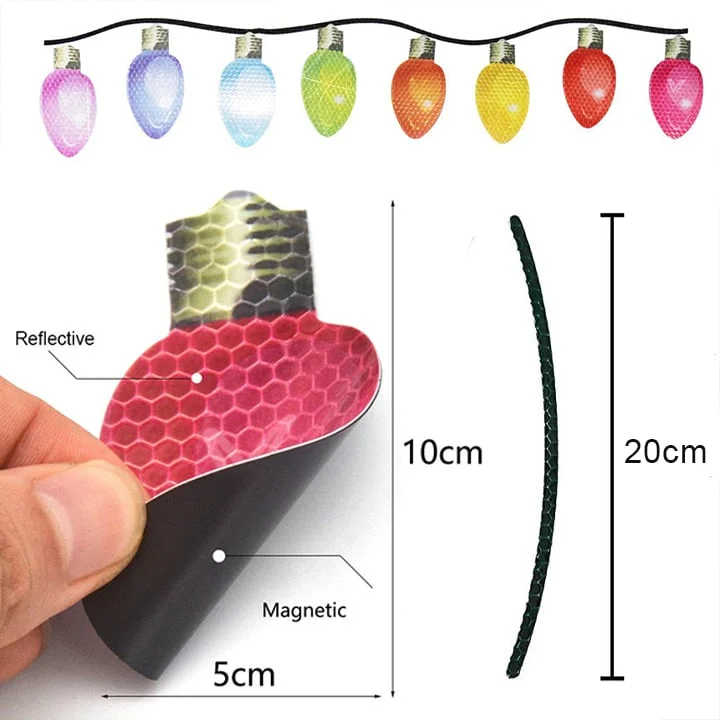 2023 Reflective Light Bulb Magnet Decorations