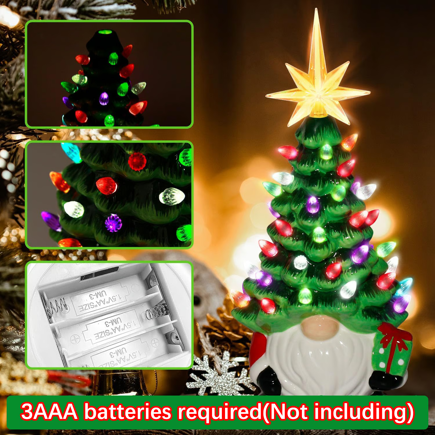 🔥 Christmas dwarf decoration with light