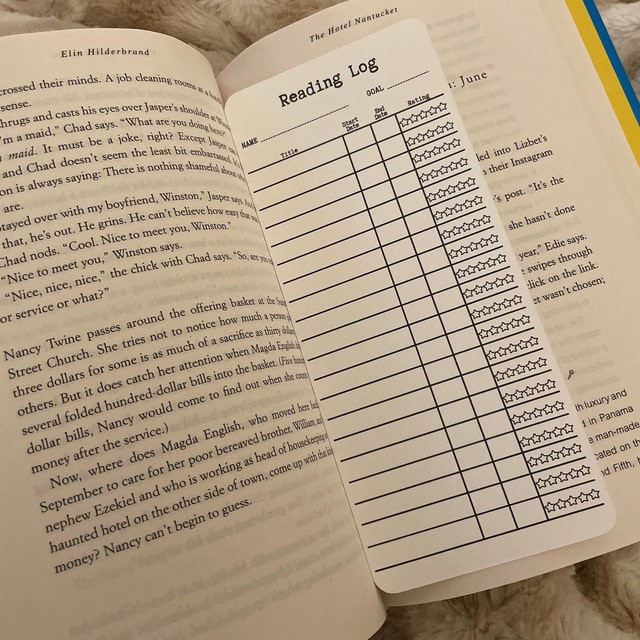 Reading List Card Bookmarks (12 PCS)