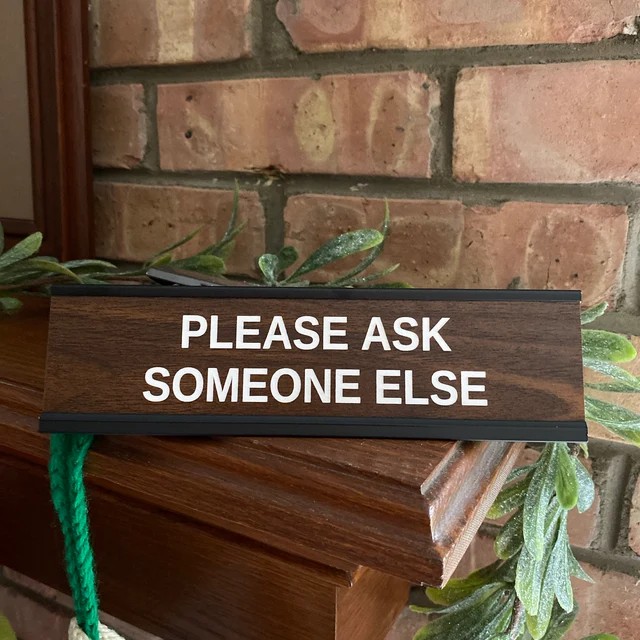 Funny Desk Sign Boss Gag Gift