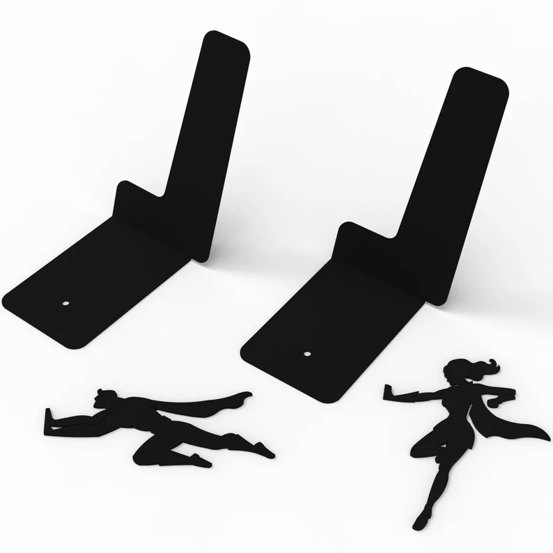 📚😆Funny Metal Bookend-Cool Unique Gift 