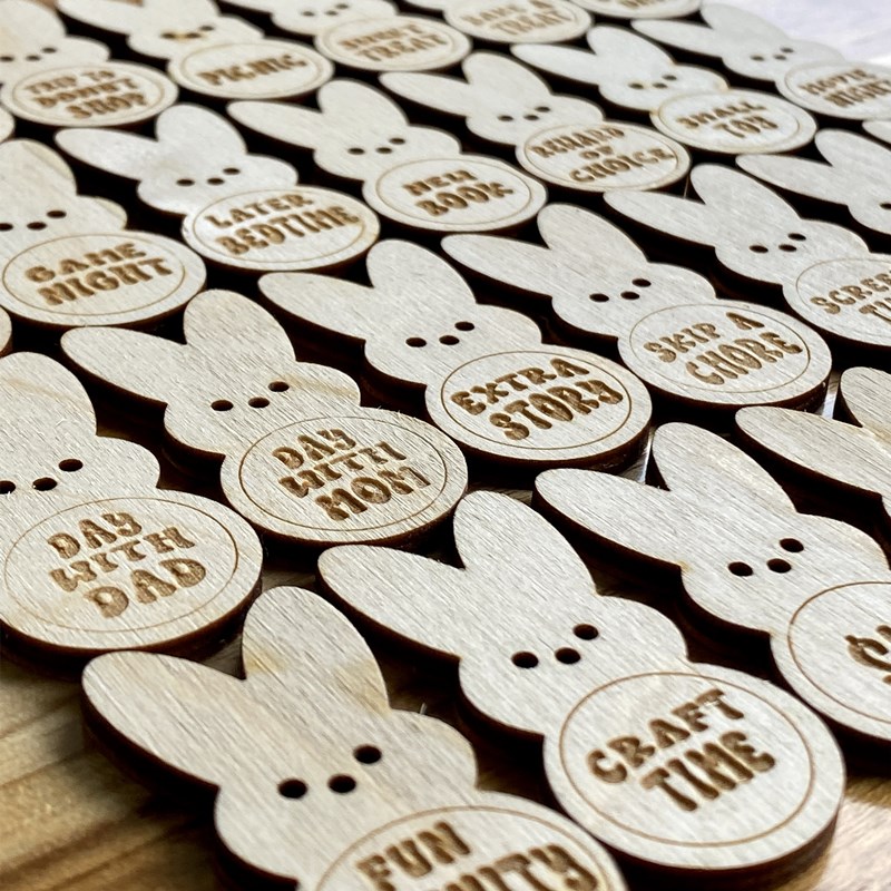 Easter Kids Reward Bunny Tokens