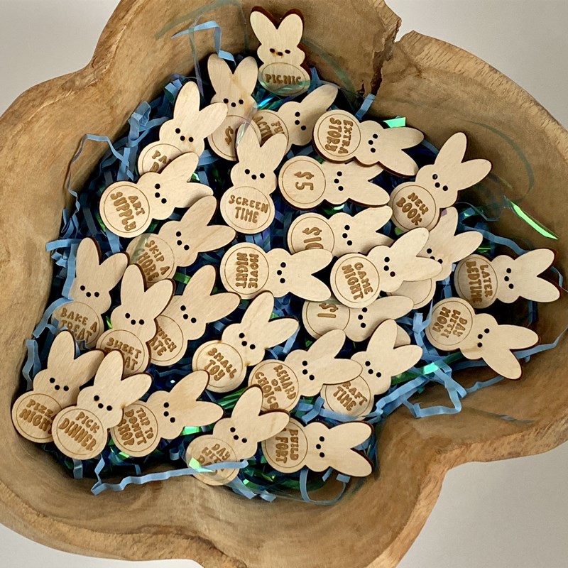 Easter Kids Reward Bunny Tokens