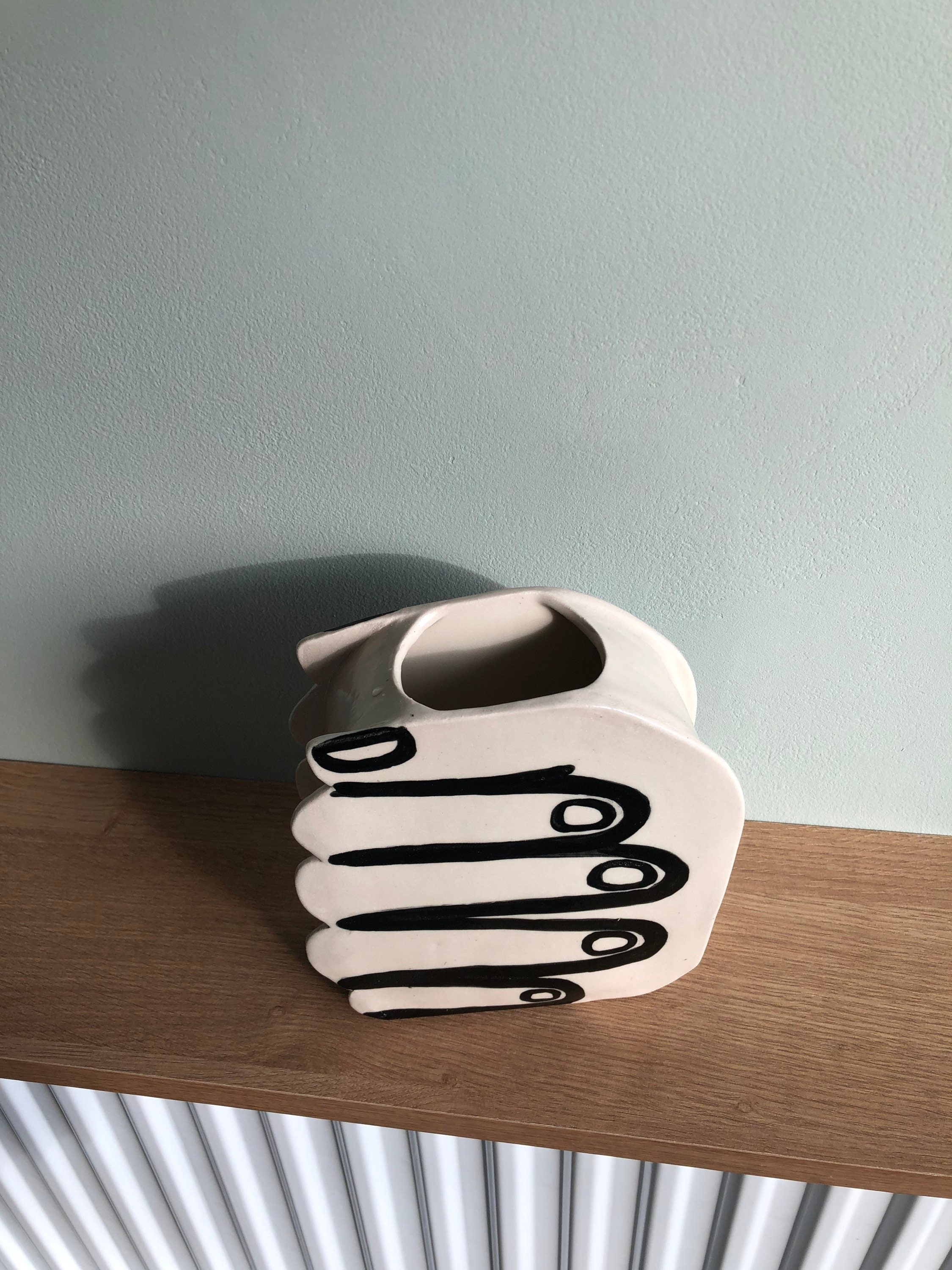 Quirky Hand Vase - Modern Unique Decor