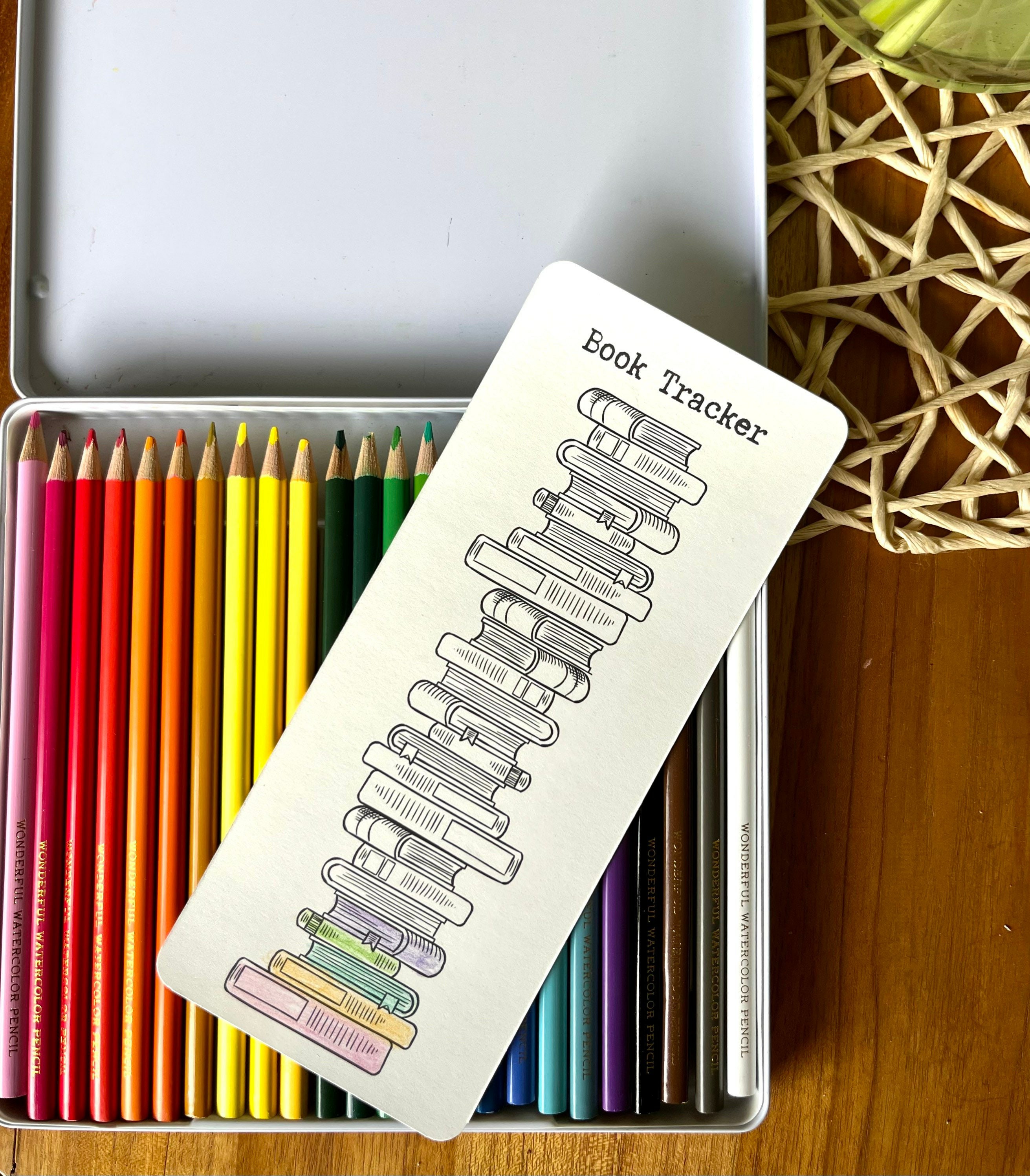 Reading List Card Bookmarks (12 PCS)