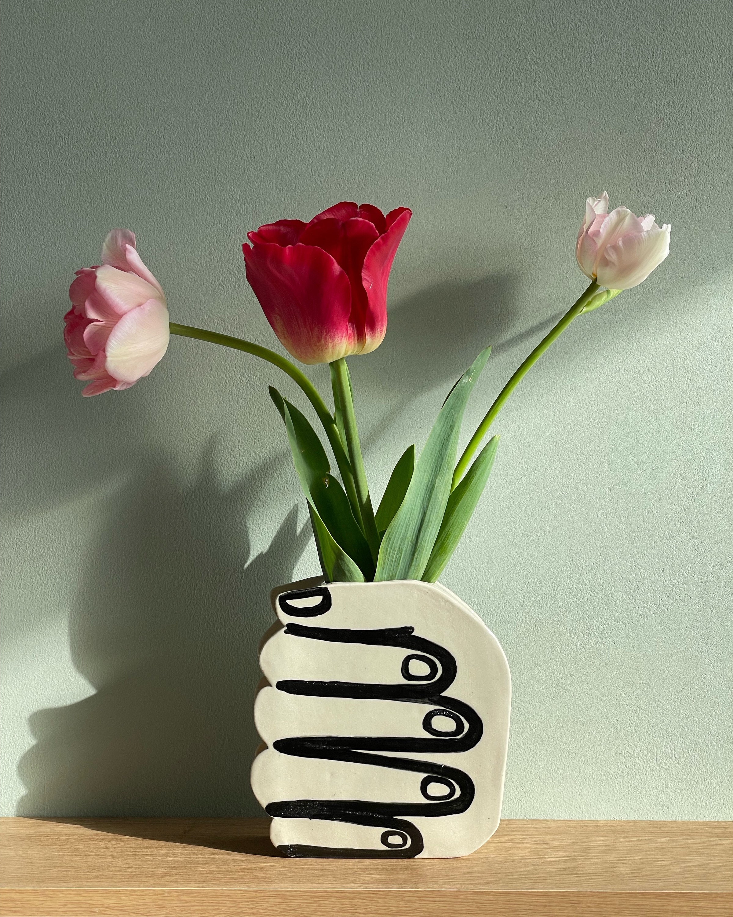 Quirky Hand Vase - Modern Unique Decor