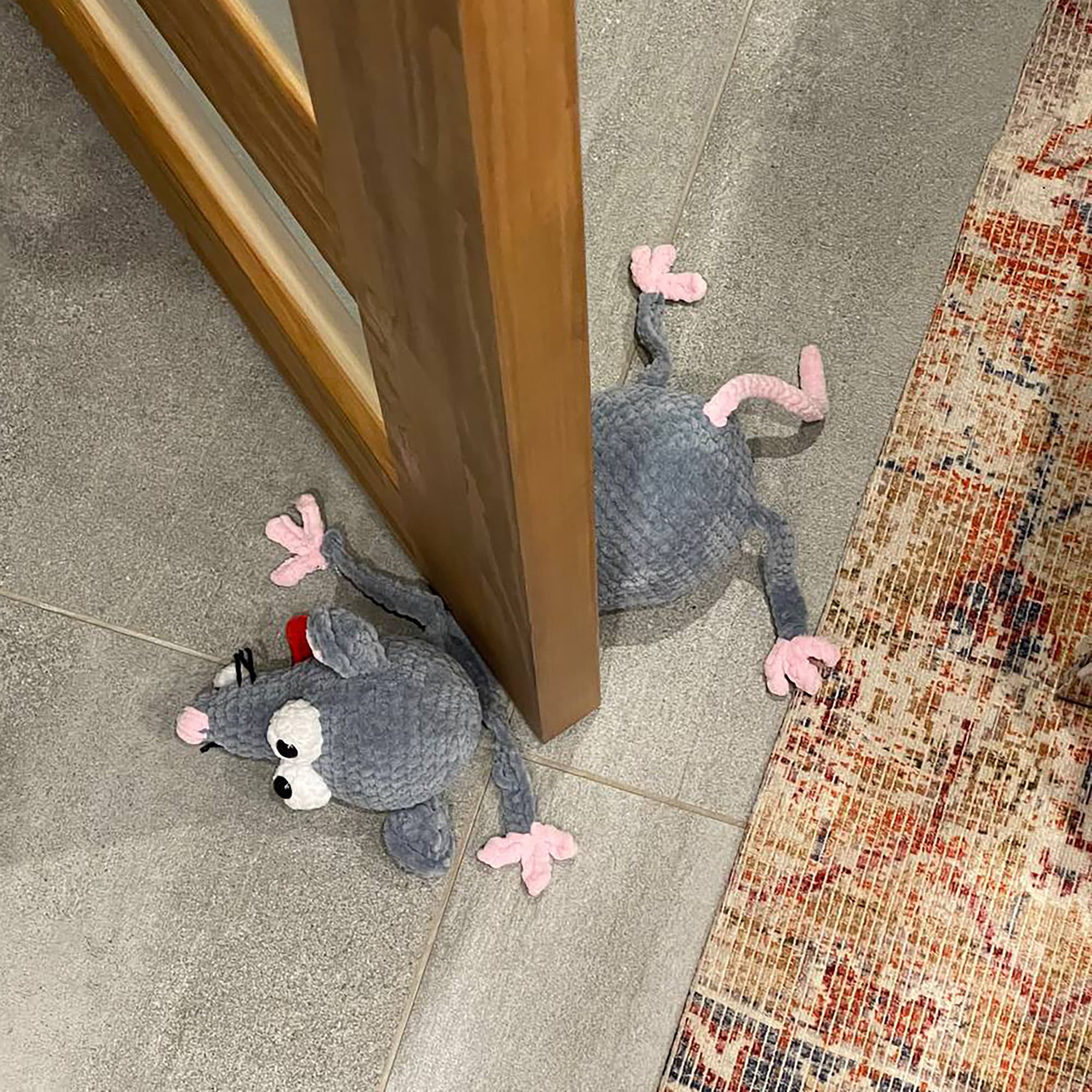 💖Handmade-Animal Crochet Door Stop🐭