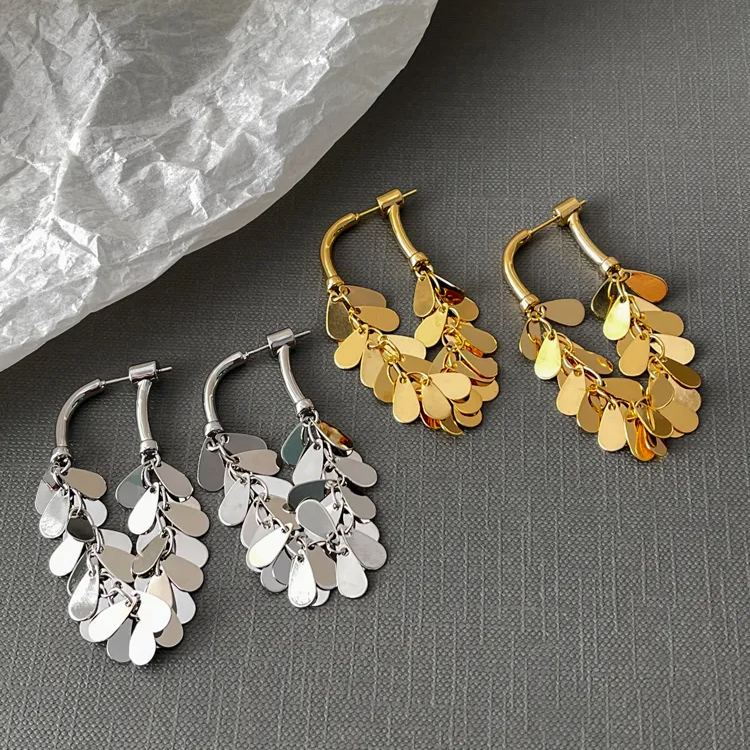 🎄Christmas Pre-sale🎁- Metal Sequin Tassel Earrings