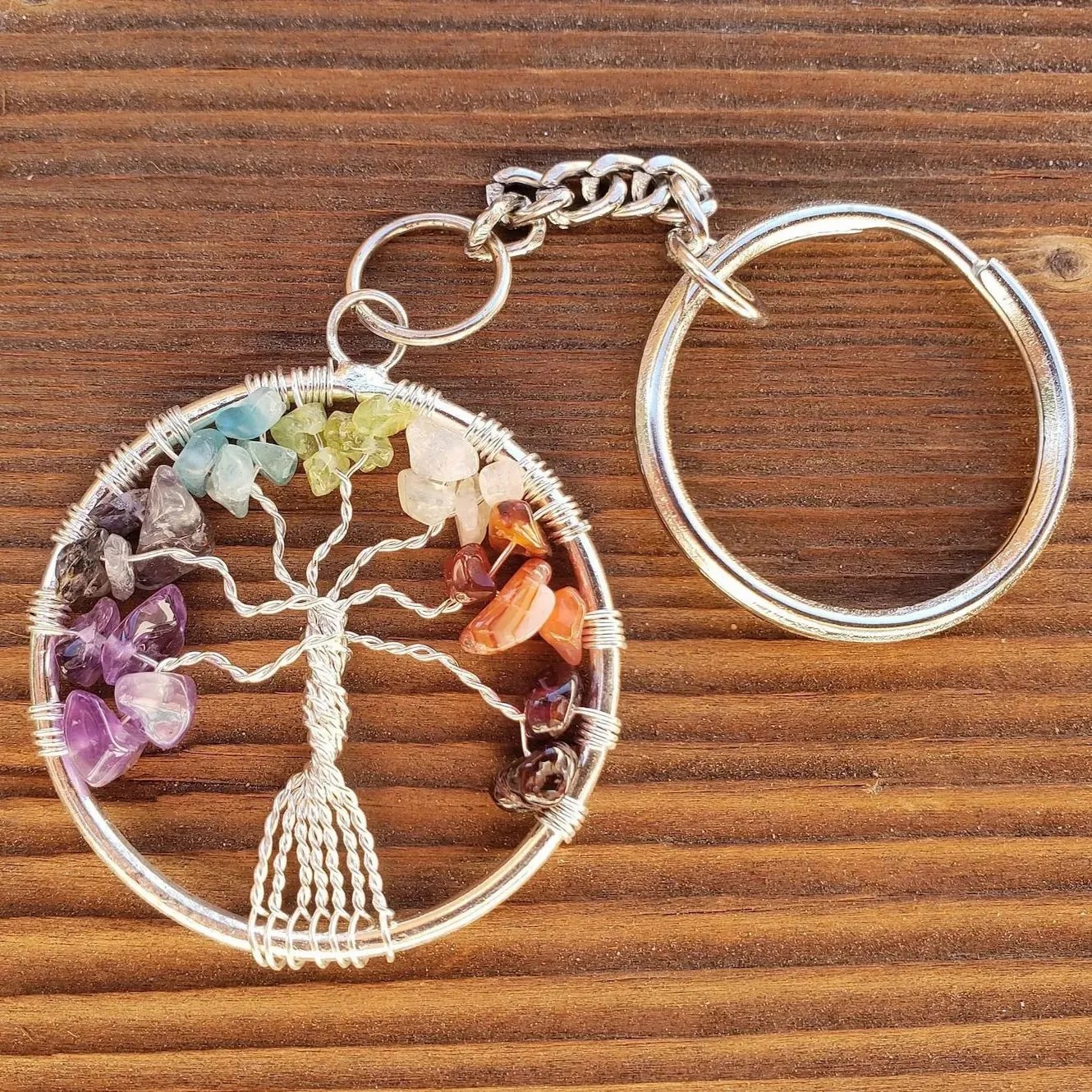 Crystal Life Tree Key Chain