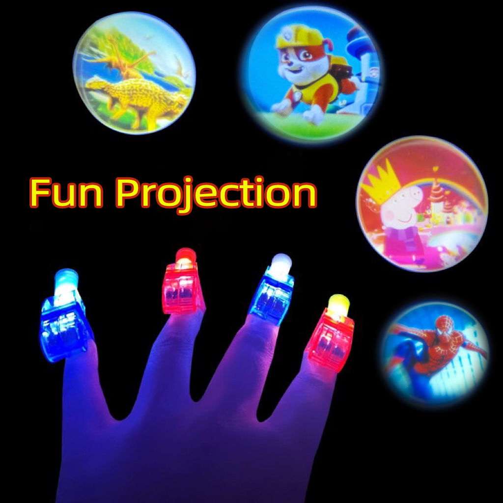 LED Cartoon Finger Projection Light