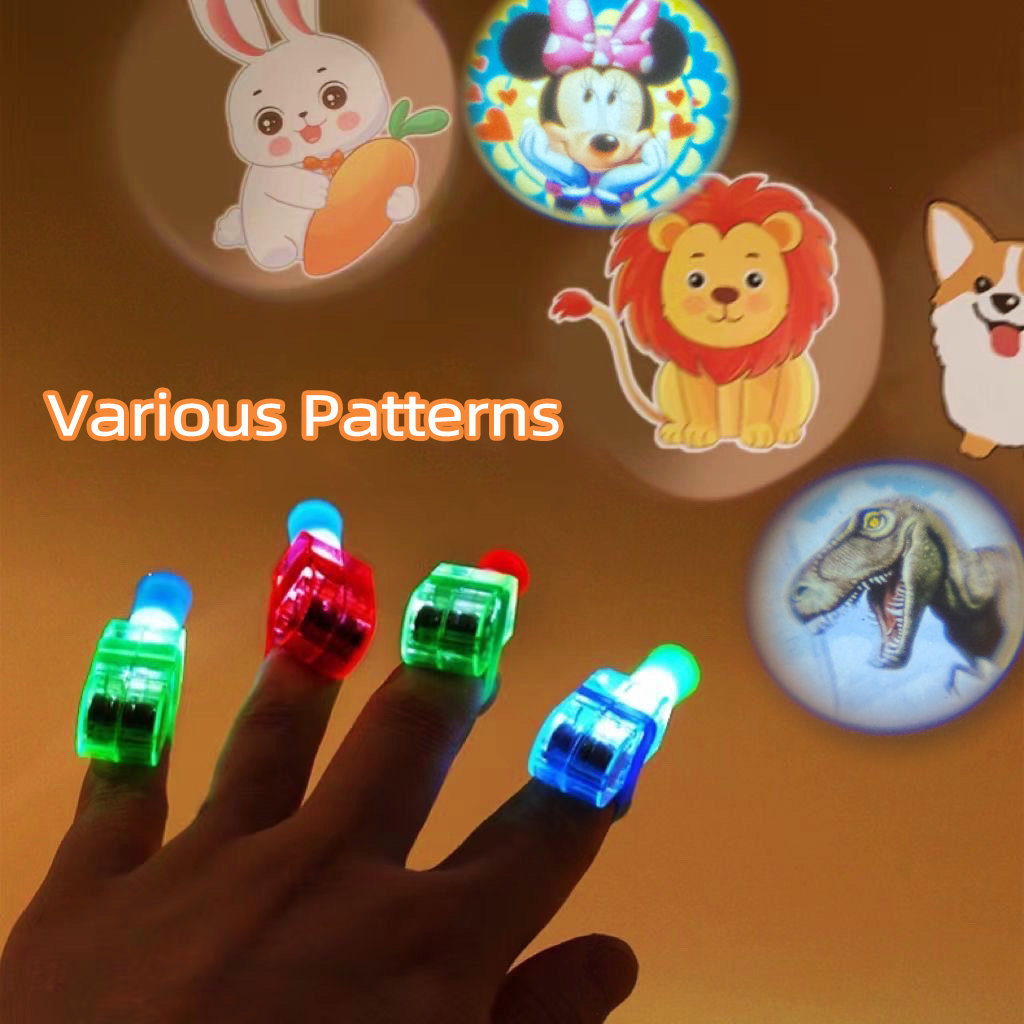 LED Cartoon Finger Projection Light