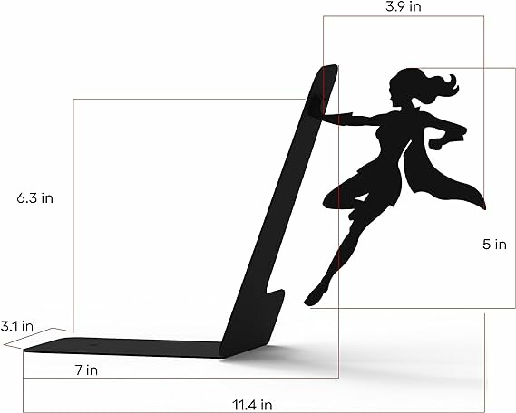 📚😆Funny Metal Bookend-Cool Unique Gift 