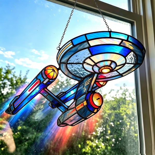 🔥Last Day 60% OFF🌠USS Enterprise (NCC-1701) 60th Anniversary Suncatcher