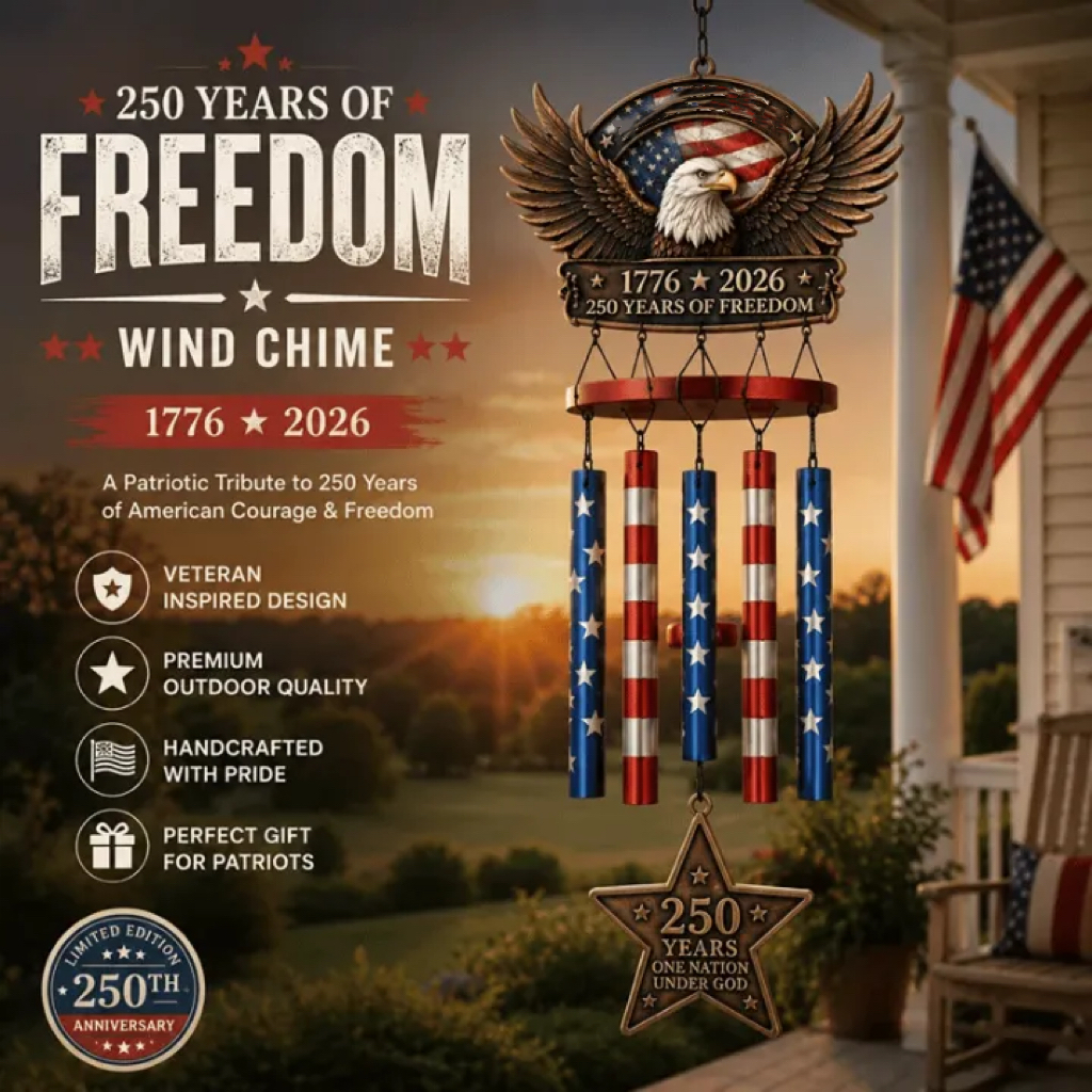 250 Years of Freedom  Commemorate Wind Chime