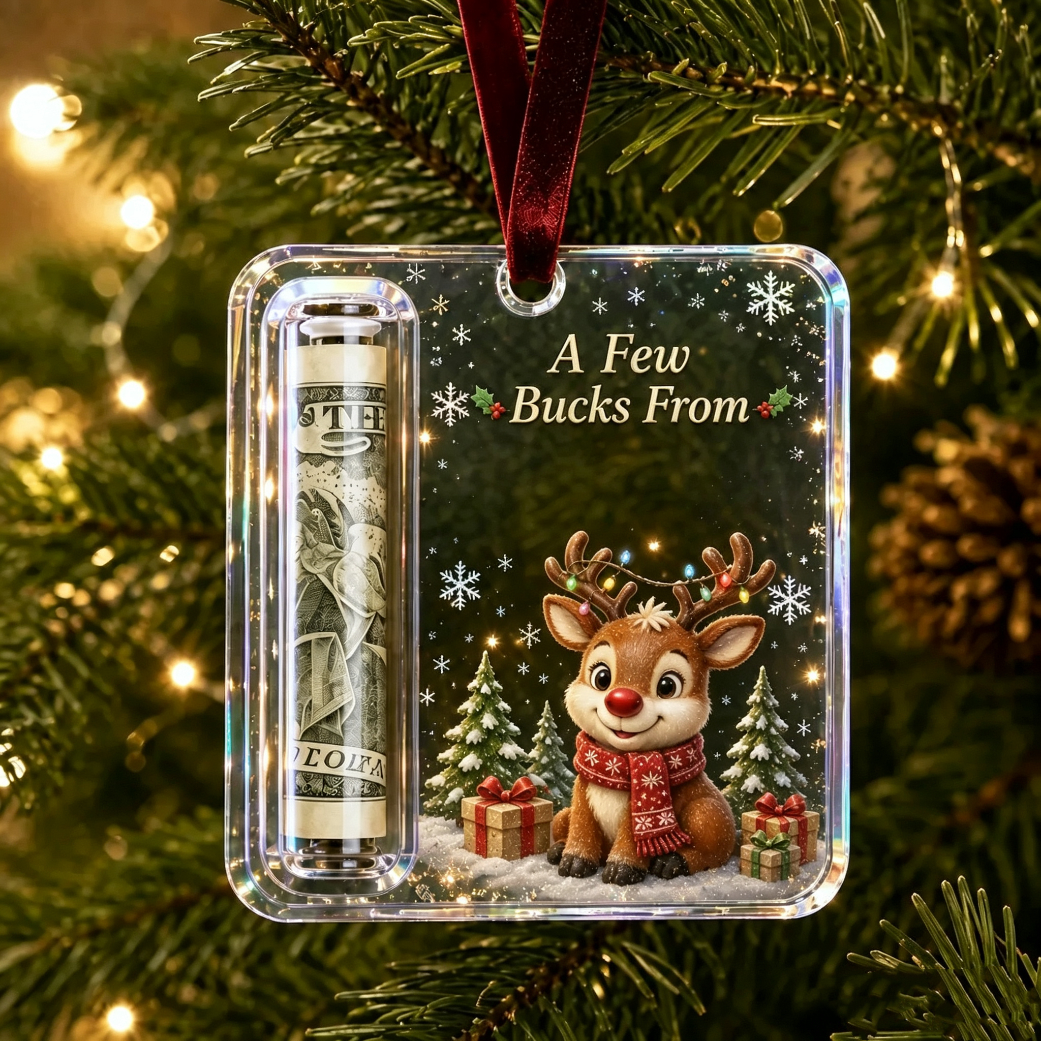 🔥Last Day 50% OFF - ✨🎄Christmas Cash Gift Holder Ornament