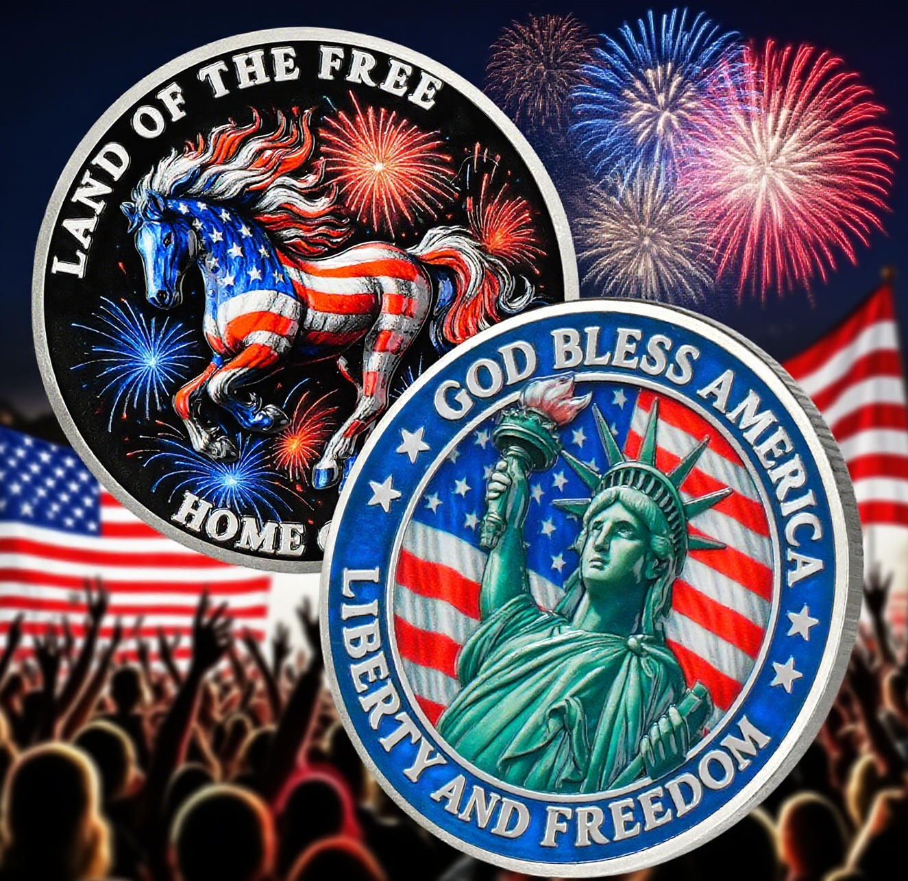 United States Challenge Coin: God Bless America