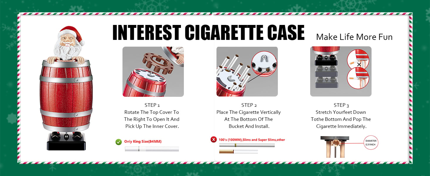 Prank Pop-Up Cigarette Holder Box