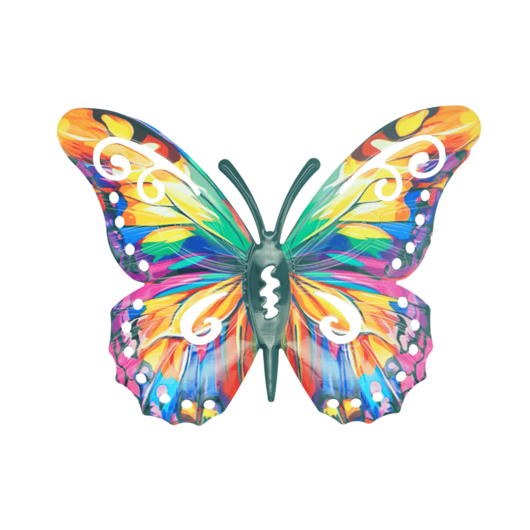 Brand New 2026✨🦋4Pcs Butterfly Metal Wall Decor,Outdoor Hanging Wall Art Sculptures Decoration