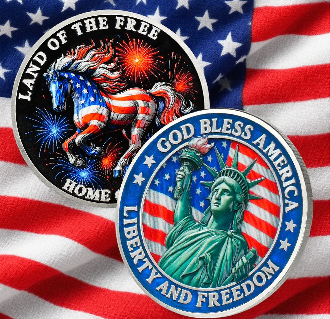 United States Challenge Coin: God Bless America
