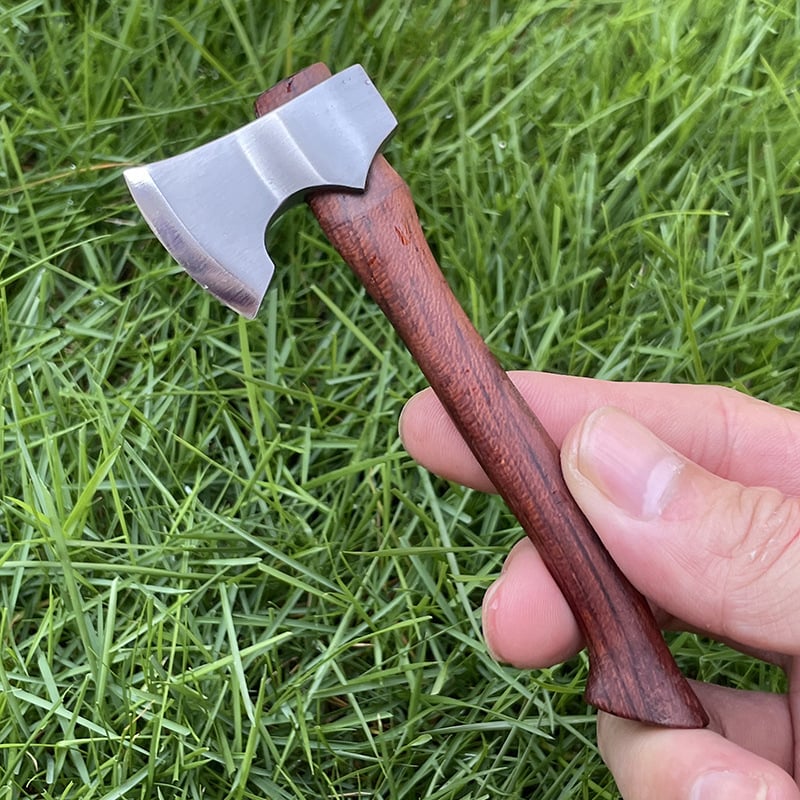 Mini Axe Fixed Blade Hunting Survival Stainless Steel Tactical Knife Home Car Decor