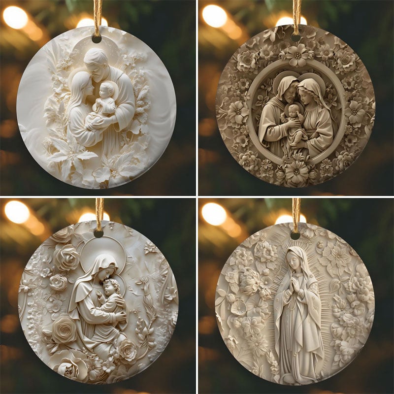 3D Catholic Christmas Ornament