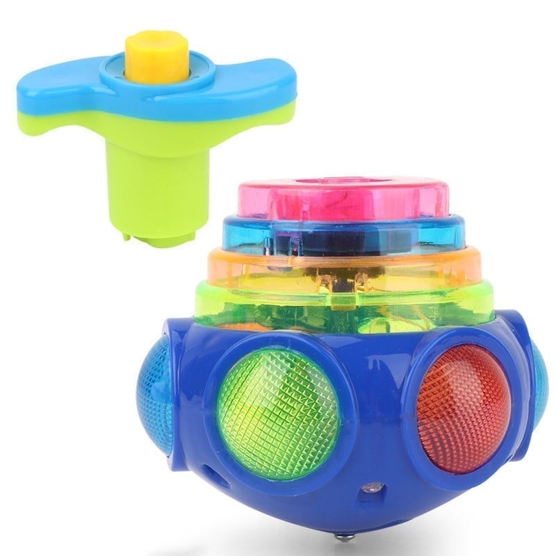 🔥🎁2024 New Year Hot Sale🎁  - HALF PRICE🔥 Music Flashing Spinners Toy With Launcher
